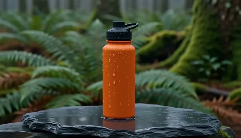 Taomate H3 video example: Hiking bottle product orbit